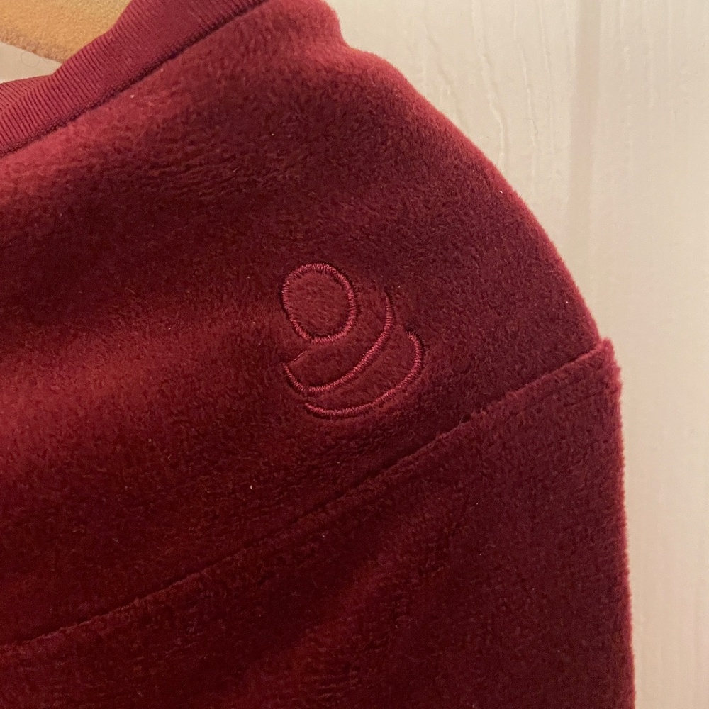 CUDDL DUDS DOUBLE PLUSH RED VELOUR LEGGINGS